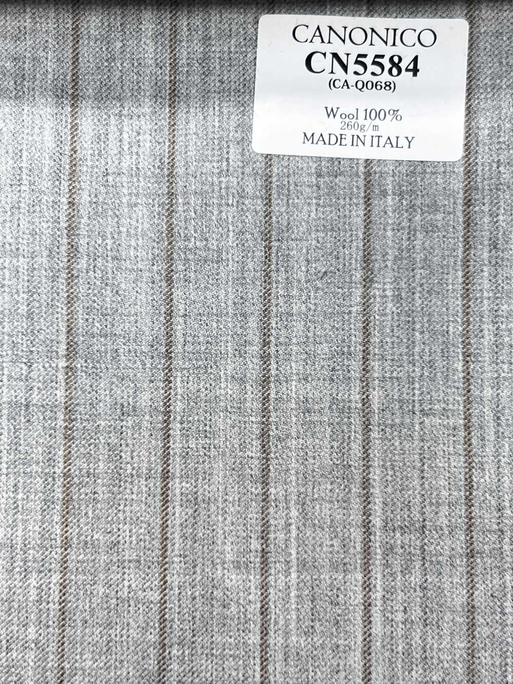 CN5584 CANONICO Super110's Light Gray X Beige Stripe[Fabric] HOSOI SYOJI