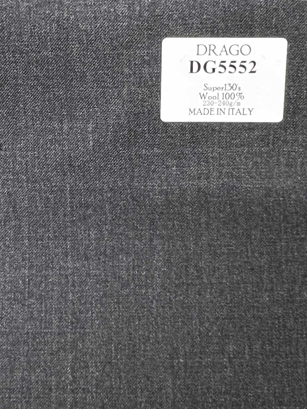 DG5552 DRAGO Super130's Gray Solid[Fabric] HOSOI SYOJI
