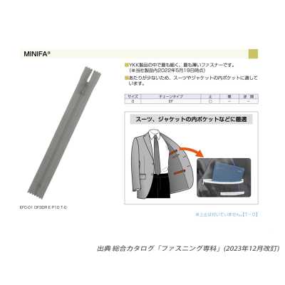 MINIFA® Zipper Closed-End