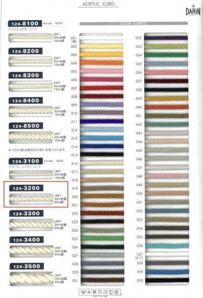 124-3200 Acrylic Twisted Cord