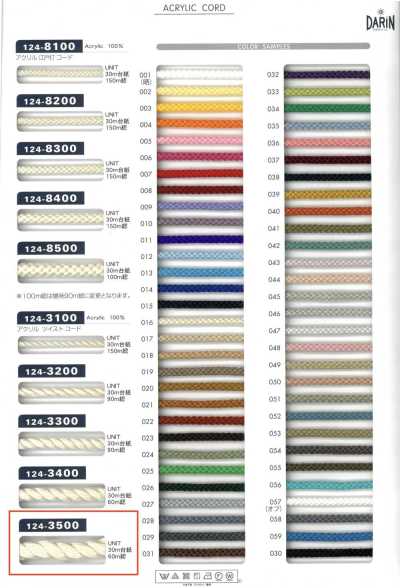 124-3500 Acrylic Twisted Cord