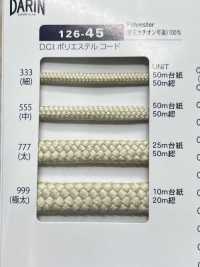 126-45 DCI Polyester Cord(Round Cord)[Ribbon Tape Cord] DARIN Sub Photo