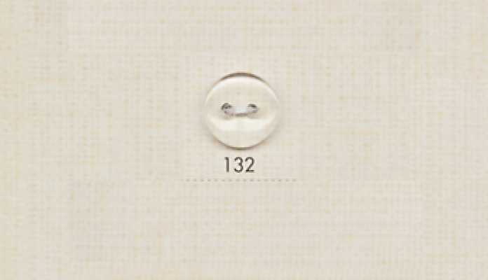 132 DAIYA BUTTONS Two-Hole Polyester Clear Button