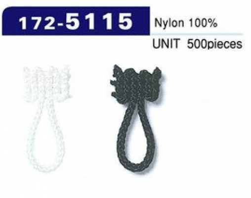 172-5115 Button Loop, Braided Cord Type, Total Length 23 Mm (Pack Of 500)
