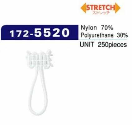 172-5520 Button Loop, Spandex Type, Large (250 Pcs) 26mm X 10mm
