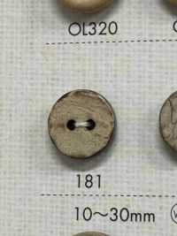 181 Natural Wood 2-hole Button DAIYA BUTTON Sub Photo