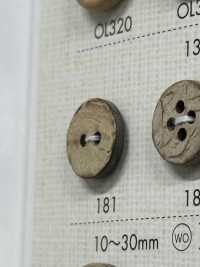 181 Natural Wood 2-hole Button DAIYA BUTTON Sub Photo