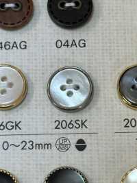 206SK Simple 4-hole Plastic Button DAIYA BUTTON(DAIYA BUTTON) Sub Photo