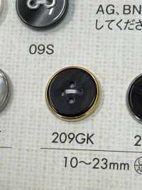 209GK 4-hole Plastic Button For Simple Shirts DAIYA BUTTON(DAIYA BUTTON) Sub Photo