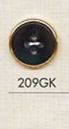 209GK Simple 4-Hole Plastic Button For Shirts