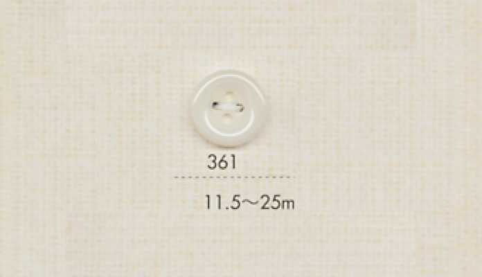 361 DAIYA BUTTONS Four-Hole Polyester Button