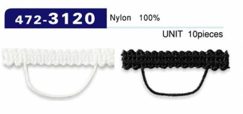 472-3120 Button Loop, Braided Cord Type, Horizontal, 33 Mm (10 Pcs)