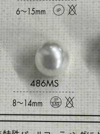 486MG Pearl-like Urea Material With Half-ring Shank Button DAIYA BUTTON Sub Photo