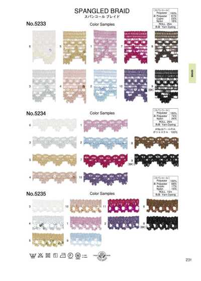 5233 Sequin Braid (Approx. 38 Mm)