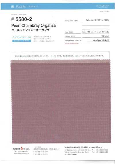 Yarn-Dyed Pearl Organza