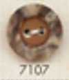 7107 4-hole Dark Brown Recessed Button