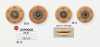 ASP0008 Wood/brass Snap Button Buttons