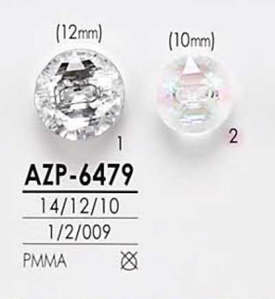 AZP6479 Aurora Pearl Diamond-Cut Button