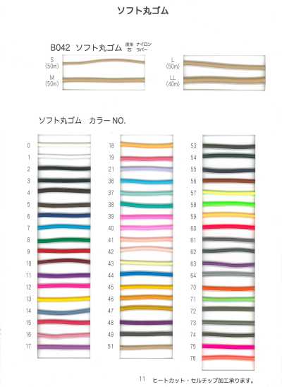 B042 Soft Round Elastic