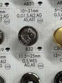 B32 ABS Resin Plated Buttons DAIYA BUTTON(DAIYA BUTTON) Sub Photo