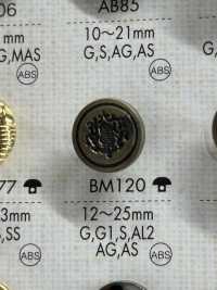 BM120 ABS Resin, Plated Buttons DAIYA BUTTON(DAIYA BUTTON) Sub Photo