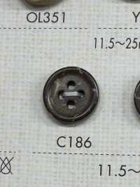 C186 Natural Wood 4-hole Button DAIYA BUTTON(DAIYA BUTTON) Sub Photo