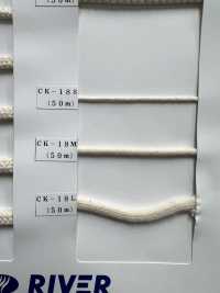 CK-18 Cotton Twisted Cord[Ribbon Tape Cord] RIVER Sub Photo