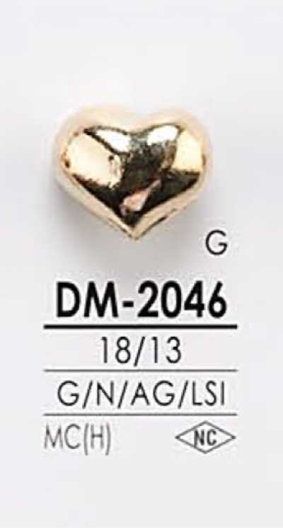 Heart-shaped Metal Button