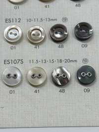 ES107S DAIYA BUTTONS Ornamental 2 Shell Polyester Button DAIYA BUTTON Sub Photo