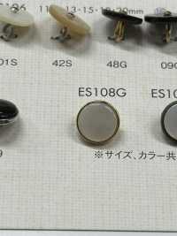 ES108G Elegant Shell-like Polyester Buttons For Shirts And Blouses DAIYA BUTTON Sub Photo