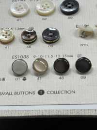 ES108G Elegant Shell-like Polyester Buttons For Shirts And Blouses DAIYA BUTTON Sub Photo