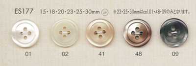 ES177 DAIYA BUTTONS Shell-like Polyester Button