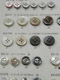 ES177M Shell BUTTONS Matte Shell-like Polyester Button DAIYA BUTTON(DAIYA BUTTON) Sub Photo