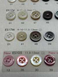 ES17M Shell BUTTONS Matte Shell-like Polyester Button DAIYA BUTTON Sub Photo