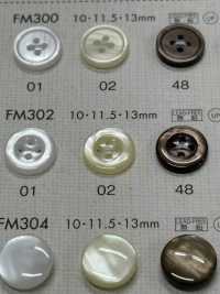 FM302 DAIYA BUTTONS Shell-like Polyester Button DAIYA BUTTON Sub Photo