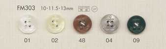 FM303 DAIYA BUTTONS Shell-style Polyester Button