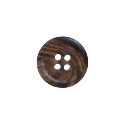 HB120 Real Buffalo Horn 4-hole Button