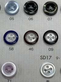 HDC17 DAIYA BUTTONS Impact Resistant HYPER DURABLE "" Series Shell-like Polyester Button "" DAIYA BUTTON Sub Photo