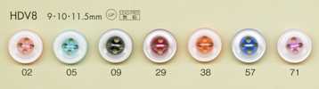HDV8 DAIYA BUTTONS Impact-resistant Hyper Durable " Shell-like Polyester Buttons" Series