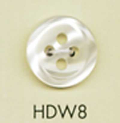 HDW8 DAIYA BUTTONS Impact-Resistant HYPER DURABLE Series Shell-Look Polyester Button