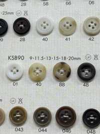 KSB90 Elegant 4-hole Polyester Button DAIYA BUTTON(DAIYA BUTTON) Sub Photo