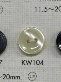 KW104 Polyester Resin 2-hole Button DAIYA BUTTON Sub Photo