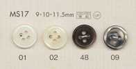 MS17 DAIYA BUTTONS Shell-Look Polyester Button