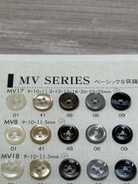 MV17 DAIYA BUTTONS Shell-like Polyester Button DAIYA BUTTON Sub Photo