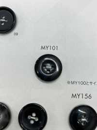 MY101 Polyester Resin Buffalo-style 4-hole Button DAIYA BUTTON(DAIYA BUTTON) Sub Photo