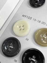 MY105 Polyester Resin Bordered 4-hole Button DAIYA BUTTON(DAIYA BUTTON) Sub Photo