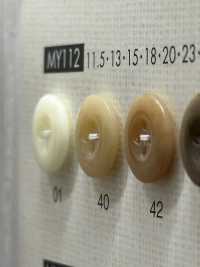 MY112 Simple And Elegant 4-hole Polyester Button For Shirts And Blouses DAIYA BUTTON(DAIYA BUTTON) Sub Photo