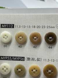 MY112 Simple And Elegant 4-hole Polyester Button For Shirts And Blouses DAIYA BUTTON(DAIYA BUTTON) Sub Photo