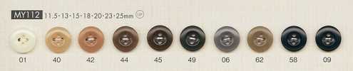 MY112 Simple And Elegant 4-hole Polyester Buttons For Shirts And Blouses
