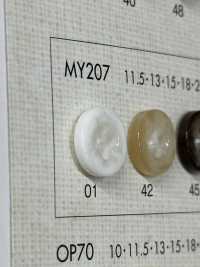 MY207 Adult Elegant 4-hole Polyester Button DAIYA BUTTON(DAIYA BUTTON) Sub Photo